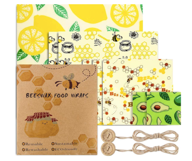 Beeswax Foodwraps Set of 8