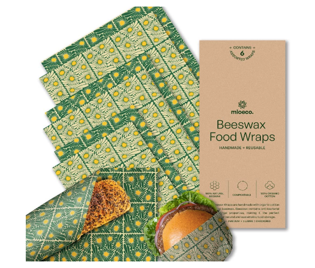 Mioeco Beeswax Food wraps Set of 6